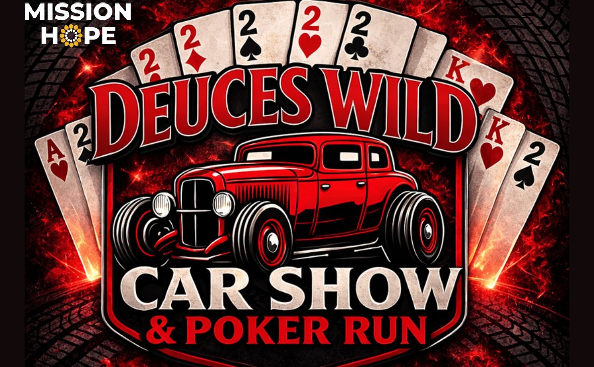 Deuces Wild Car Show Poker Run partial flyer June 2026
